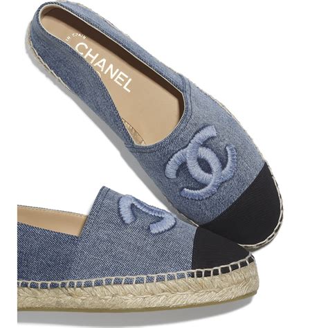 espadrille chanel replica|Chanel espadrilles denim.